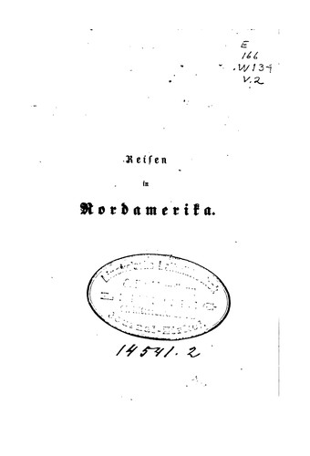 Cover for Reisen in Nordamerika in den Jahren 1852 und 1853