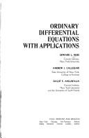 Cover for Ordinary differential equations with applications