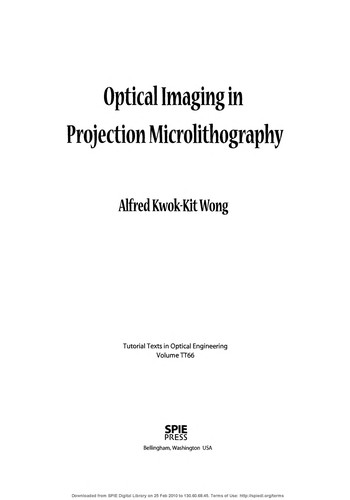Cover for Optical imaging in projection microlithography