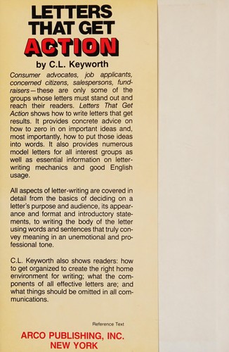 Cover for Letters that get action