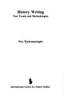 Cover for History writing