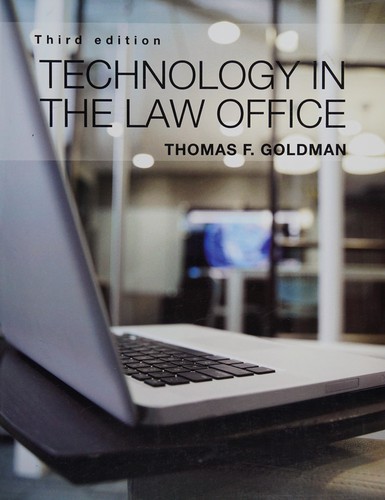 Cover for Technology in the law office
