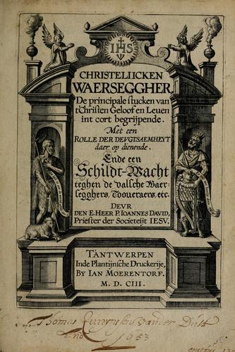 Cover for Christeliicken waerseggher
