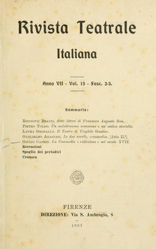 Cover for commedia "ridicolosa" nel secolo 17.