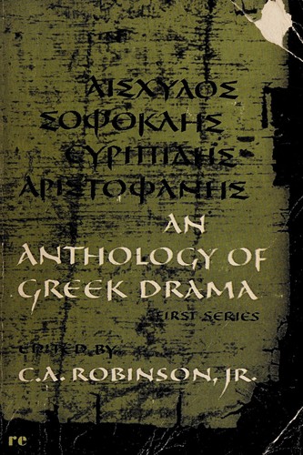 Cover for An anthology of Greek drama, second series.