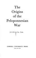 Cover for The origins of the Peloponnesian War