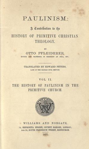 Cover for Paulinism