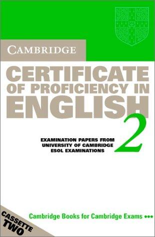 Cover for Cambridge Certificate of Proficiency in English 2 Audio Cassette Set