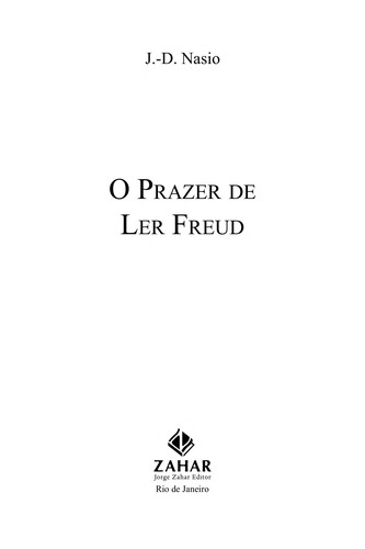 Cover for Prazer de Ler Freud, O