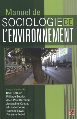Cover for MANUEL DE SOCIOLOGIE DE L'ENVIRONNEMENT