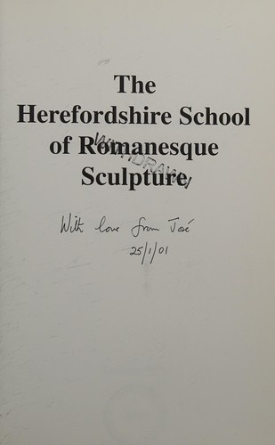 Cover for The Herefordshire school of Romanesque sculpture