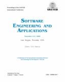 Cover for Software Engineering and Applications