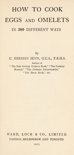 Cover for How to cook eggs and omelets in 300 different ways