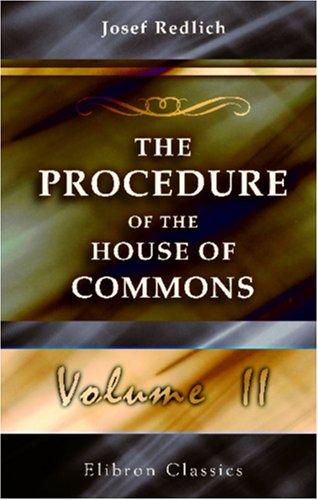 Cover for The Procedure of the House of Commons