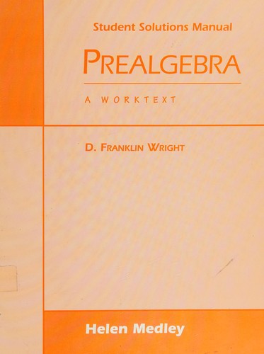 Cover for Prealgebra