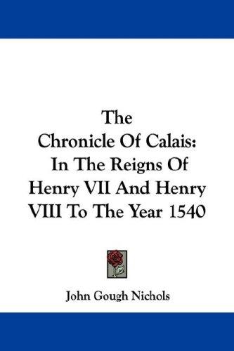 Cover for The Chronicle Of Calais