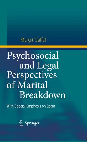 Cover for Psychosocial and legal perspectives of marital breakdown