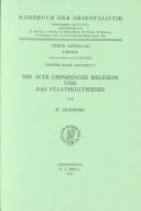 Cover for Die alte chinesische Religion und das Staatskultwesen