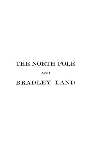 Cover for The North pole and Bradley Land