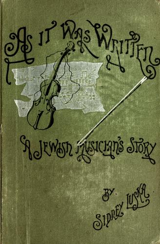 Cover for As it was written