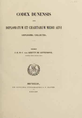 Cover for Codex dunensis