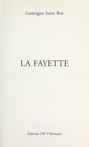 Cover for La Fayette