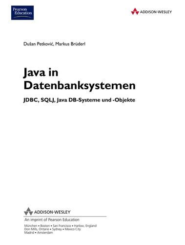 Cover for Java in Datenbanksystemen