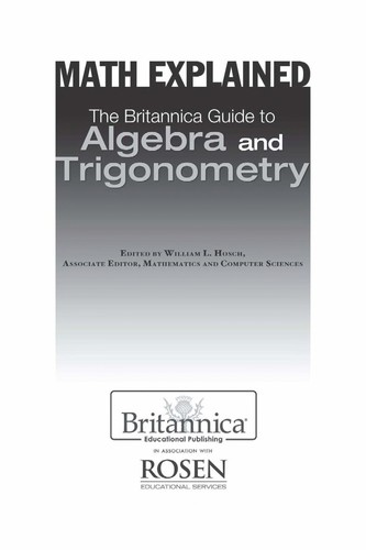 Cover for The Britannica Guide to Algebra and Trigonometry
