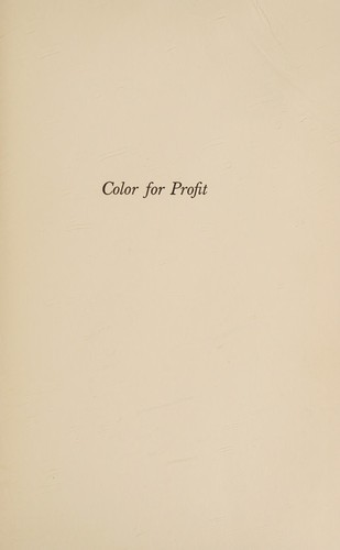 Cover for Color for Profit
