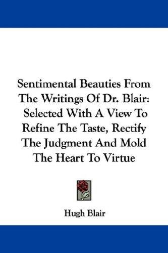 Cover for Sentimental Beauties From The Writings Of Dr. Blair
