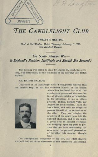 Cover for The South African War