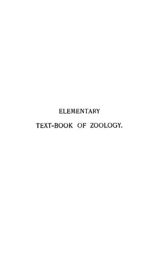Cover for Elementary text-book of zoology