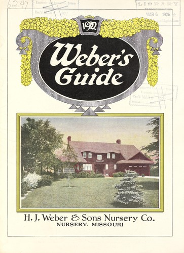 Cover for 1922 Weber's guide