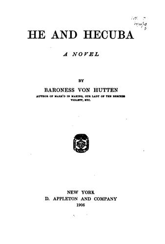 Cover for He and Hecuba
