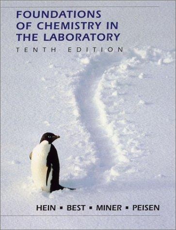 Cover for Foundations of Chemistry in the Laboratory