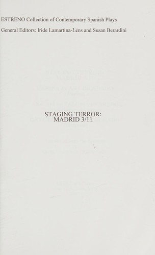 Cover for Staging Terror