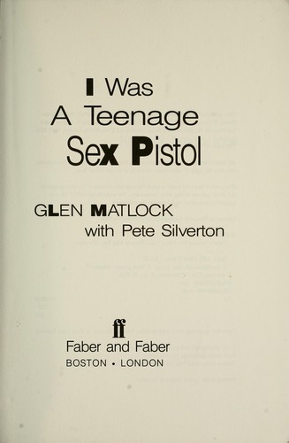 Cover for I was a teenage Sex Pistol