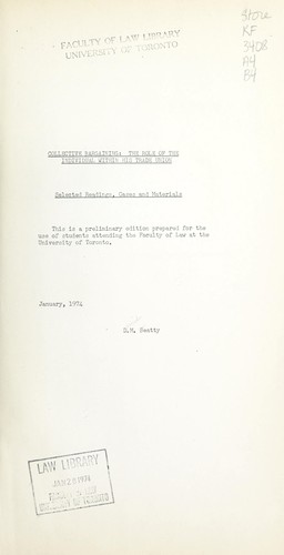 Cover for Collective bargaining