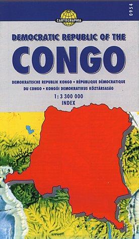 Cover for Democratic Republic of the Congo Road Map by Cartographia