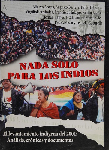 Cover for Nada solo para los indios