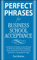 Cover for Perfect phrases for business school admission