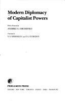 Cover for Modern Diplomacy of Capitalistic Powers