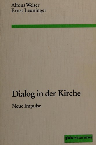 Cover for Dialog in der Kirche