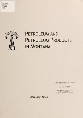 Cover for Petroleum and petroleum products in Montana