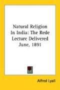 Cover for Natural Religion in India