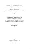 Cover for Vertragsstrafe und vertragliche Schadensersatzpauschalierung