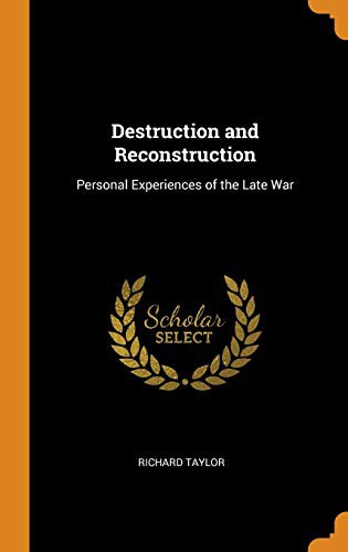 Cover for Destruction and Reconstruction
