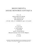 Cover for Monuments from the Aezanitis
