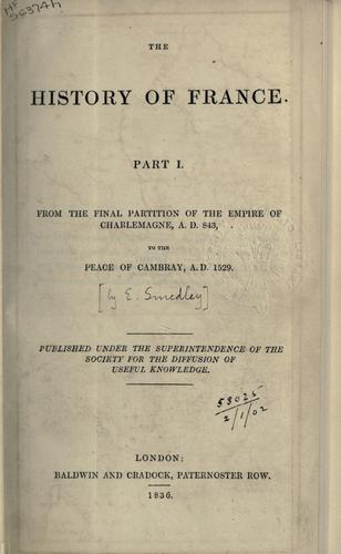 Cover for The history of France.
