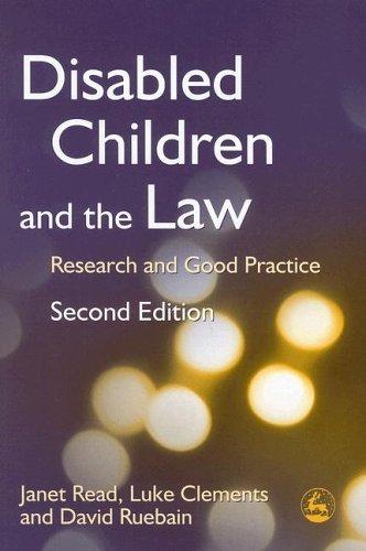 Cover for Disabled Children And the Law
